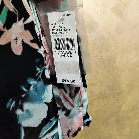 Floral Blouse+Cami Set NWT L - Picture 3 of 6